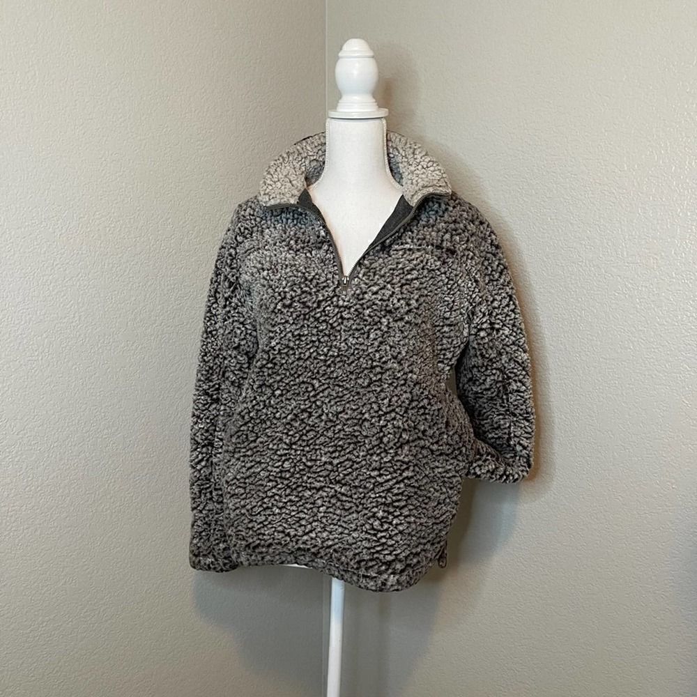 Altar’d State Gray Pullover Sherpa
